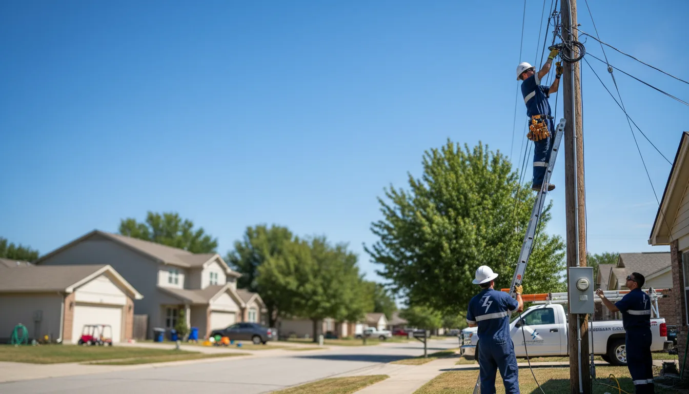 Residential electrician providing installation services in Oconto Falls, WI